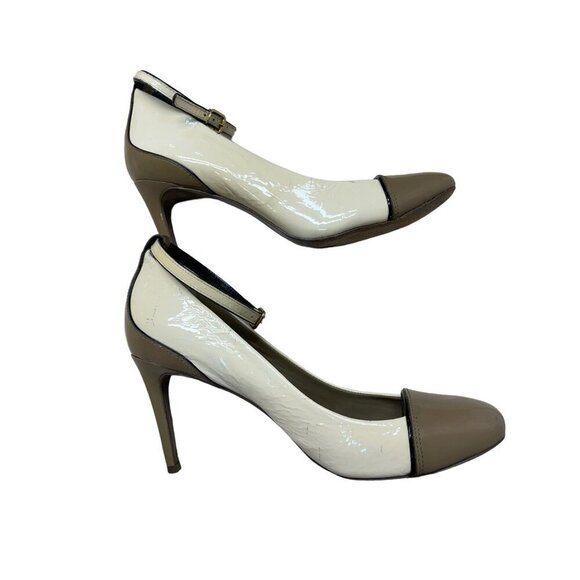 Tory Burch Women's Cream Colored Heels Women’s Size 9.5 - Picture 2 of 11
